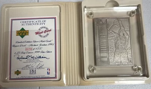 Highland Mint 1991 Michael Jordan .999 Silver 36/1000 Upper Deck Card Basketball - Picture 1 of 7
