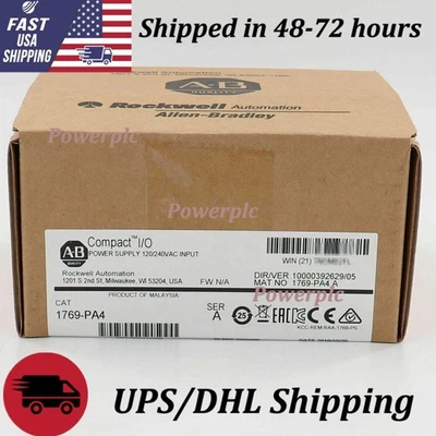 Nuevo módulo de fuente de alimentación AB 1769-PA4 SER A CompactLogix 1769PA4 EE. UU. Impuestos gratuitos - Imagen 1 de 3