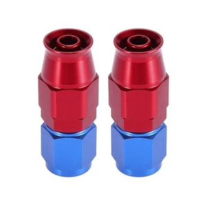 2uds AN6 0 Grados Giratorio Manguera Extremo Montaje para PTFE Línea Rojo Azul - Imagen 1 de 8