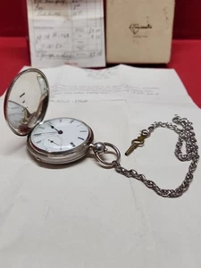 1867 American Watch Co. Pre-Waltham Coin Silber dokumentiert Schlüsselaufzug Taschenuhr - Bild 1 von 24