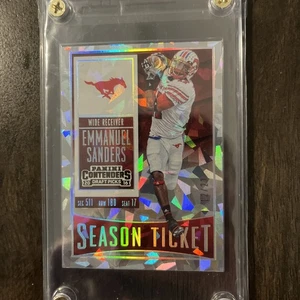 2016 Contenders Draft Picks Emmanuel Sanders No.39 Season Ticket /23 Cracked Ice - Picture 1 of 3