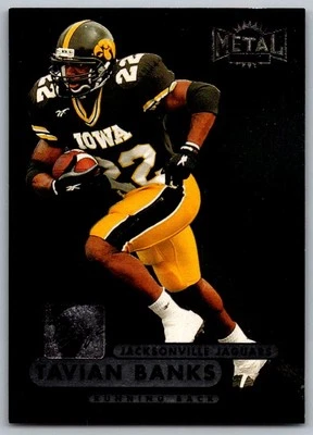 1998 Metal Universe Tavian Banks Rookie Jacksonville Jaguars #195 - Image 1 of 2