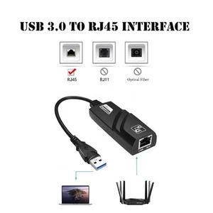 Network Card USB to RJ45 Adapter for Laptops with High Speed Connection - Afbeelding 1 van 12