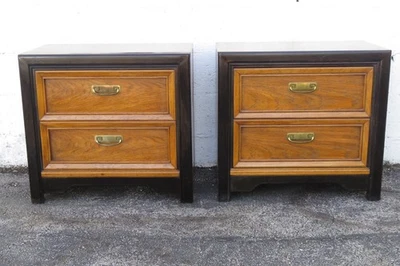 Mesitas de noche Hollywood Regency mesitas de noche un par 6214 Foto 1 de 4