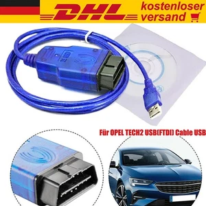 Tech 2 USB Diagnosekabel&Anschlüsse Für Opel Vauxhall Diagnostic mit-CD DHL - Bild 1 von 22