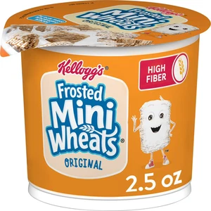 Kellogg's Mini-Trigo Frío Desayuno Cereal Taza, Taza 2.5oz (6 Tazas) - Imagen 1 de 10