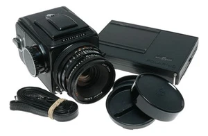 Hasselblad 500 C/M black roll film 6x6 Zeiss Planar 2.8/80 T 100 - Picture 1 of 12