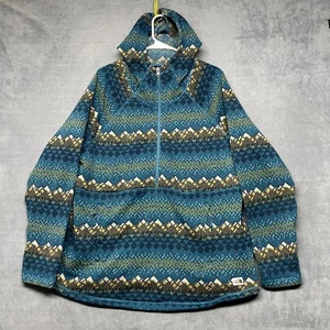 Sudadera con Capucha The North Face Media Luna Para Mujer 2XL Azul Estampado Logo Bolsillos Media Cremallera - Imagen 1 de 11
