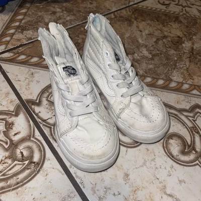 Furgonetas blancas de caña alta para niños pequeños talla 8 Foto 1 de 4