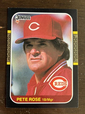 Donruss Pete Rose 1987 #186 envío gratuito Foto 1 de 2