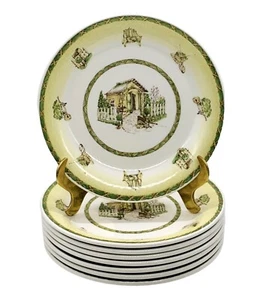 8 platos de ensalada amarillos de gres rural Nikko HOME SWEET HOME NUEVO - Imagen 1 de 7