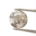 sel et poivre diamant 0,83 ct fantaisie gris couleur ronde diamant lâche pour bague