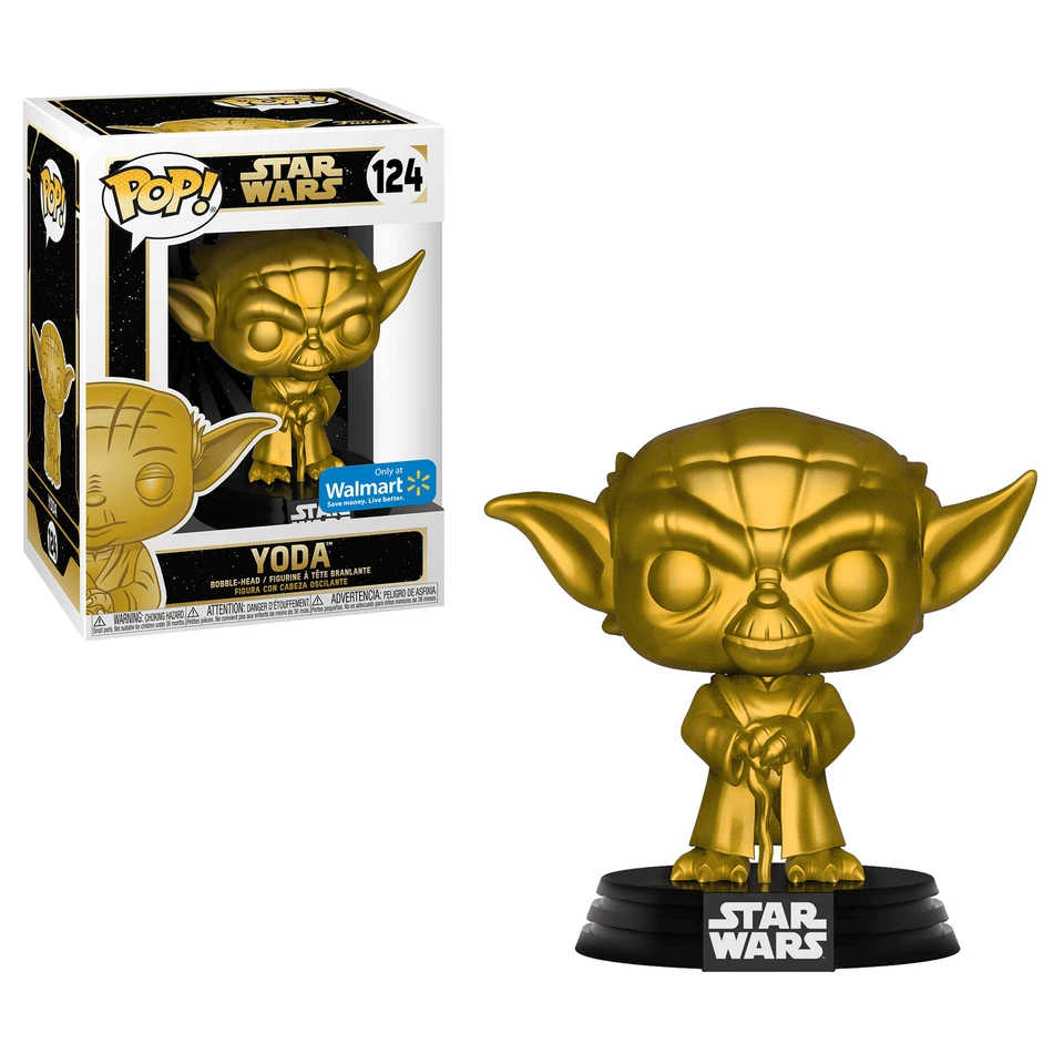 Funko Pop! Vinyl: Star Wars - Yoda (Gold) (Metallic) - Walmart (Exclusive) #124