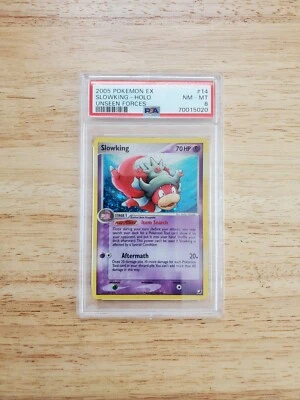 Pokemon PSA 8 NM- MINT 2005 Slowking Unseen Forces Holo Card - Image 1 of 2