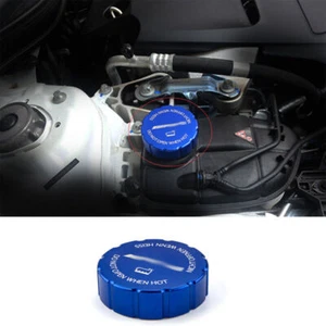 Cubierta de tapa de tanque de agua exterior de aluminio azul 1 pieza para Benz Clase C 2015-2021 - Imagen 1 de 7