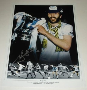 RICKY VILLA TOTTENHAM HOT SPURS AUTOGRAFO FIRMATO A MANO 16X12 FOTO CALCIO - Foto 1 di 1