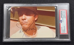 1981 TONY PEREZ Signed Original Snapshot Photo-HALL OF FAME-REDS-RED SOX-PSA - Picture 1 of 4