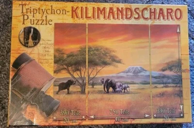Weltbild Triptychon Puzzle Kilimandscharo 1 Motiv - 3 Bilder 1530 Teile 80x60 cm - Bild 1 von 3