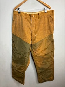 Vintage saftbak Canvas Water Repelant hunting pants Mens Size 36 Brown 3398 - Picture 1 of 10