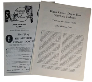 Arthur Conan Doyle as Sherlock Holmes 1949 Harper's Magazine Story & Ad 11pg - Picture 1 of 7