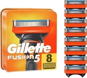 8 LAME DA BARBA PER GILLETTE-FUSION LAME IN ACCIAIO INOX RICAMBIO LAMETTE DA BARBA DE - Foto 1 di 13