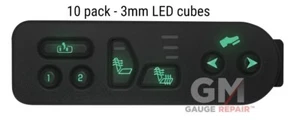 LED verdes para 03-06 GM interruptores asientos térmicos consola superior R clima 10 unidades - Imagen 1 de 12