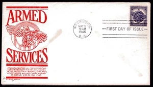 #940 3c Veterans FDC Anderson red cachet May 9, 1946 faults - Picture 1 of 1