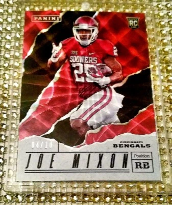 💯MINT #d 04/10 Joe Mixon RC 2017 Panini Father’s Day ATOMIC REFRACTOR Texans  - Image 1 of 4