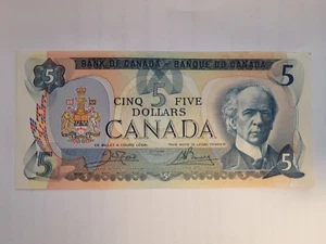 1979 Canada $5 Dollar Sir Wilfred Laurier 30545720596 JWC/GKB Bank Note - Picture 1 of 2