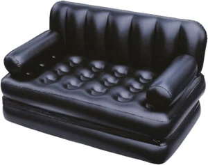 Lazy Couch Sofas Inflatable Foldable Recliner Outdoor Sofa Bed - Picture 1 of 7