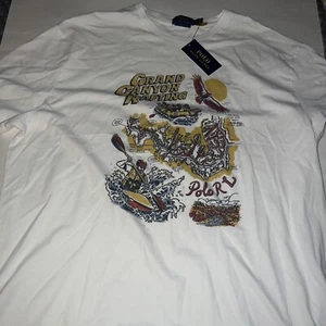 NWT Men’s Polo Ralp Lauren Grand Canyon Rafting White T Shirt Sz XXL MSRP $69 - Picture 1 of 4