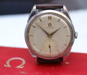 RELOJ PULSERA VINTAG OMEGA 2900-4 ACERO ESFERA SUIZA PÁTINA HOMBRE CAL 267 RARO/CAJA - Imagen 1 de 14