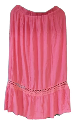 Falda larga para mujer New Directions talla grande rosa-MS Foto 1 de 4