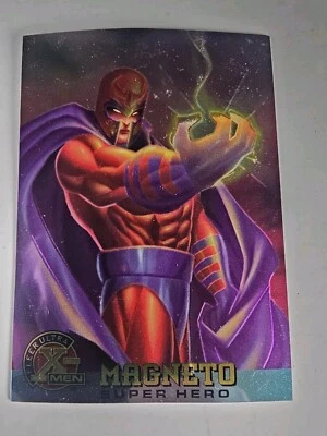 1995 Fleer Ultra Marvel X-Men Super Hero All Chromium MAGNETO # 55 We Combine  - Image 1 of 2
