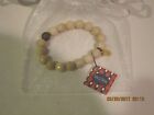 LOVE & MERRY FOSSIL JADE BRACELET-NEW WITH TAGS & STORAGE BAG FREE FAST SHIPPING