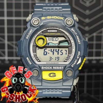 Casio G-Shock G-7900 Tide Graph Moon Data G-Rescue Azul Amarillo Gris G-7900-2 Foto 1 de 4