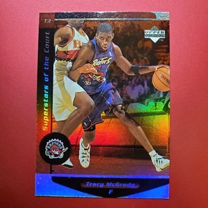 TRACY McGRADY (SP) SUPERSTARS of the COURT #C13 TORONTO RAPTORS 1998 UD OVATION - Picture 1 of 3