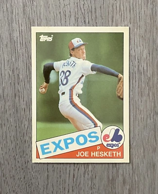 1985 MLB Topps Traded 'Tiffany' | Joe Hesketh | #52T | Montreal Expos - Image 1 of 2