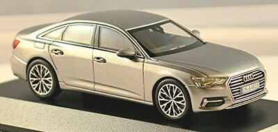 Audi A6 C8 Limousine Tipo 4K 2018-20 Grigio Taifun Metallizzato 1:43 I-Scale - Immagine 1 di 4