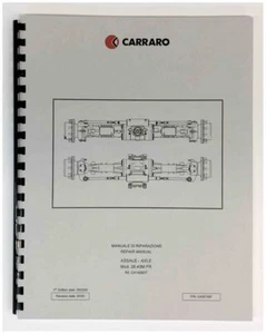 Carretilla elevadora Pettibone manual reparación eje trasero Carraro modelo 26.43M 10K - Imagen 1 de 2