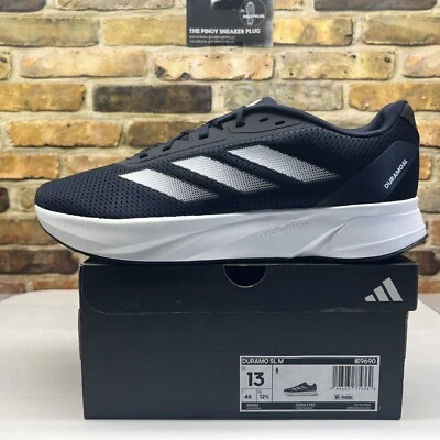 Mens 13 - Adidas Duramo SL M Running Shoes Core Legend Ink White Black - Image 1 of 4