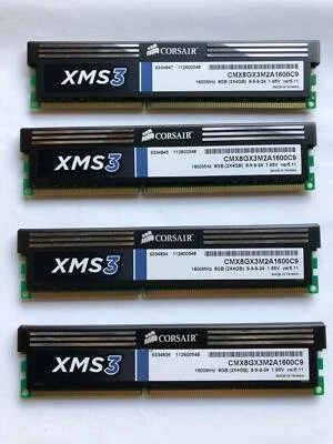 Corsair CMX4GX3M1A1600C9 DDR3 Kit 8GB (2x4GB) DIMM 240-pin 1600MHz - Image 1 of 2