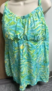 Traje de baño Kim Gravel para todas las mujeres talla grande 22W verde de una pieza - Imagen 1 de 9