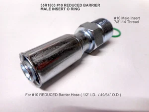 BEADLOCK A/C Fitting,REDUCED BARRIER ,Male Insert O/R, #10 NUT.#10 Hose 35R1803 - Bild 1 von 1