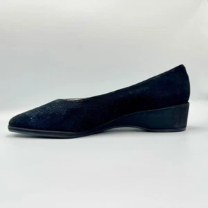 Vintage Rangoni Firenze Black Casual Heel Women’s Size 7.0 AA Italian NOS - Picture 1 of 4