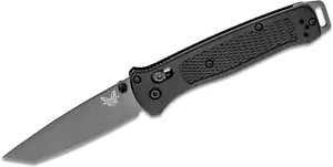 Benchmade Bailout 537 Folding Tanto Knife, CPM-3V Tool Steel, Black FRN Handle - Picture 1 of 3