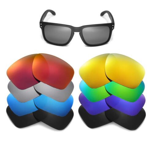 Walleva Titanium ISARC Polarized Replacement Lenses for Oakley Holbrook  Sunglasses 