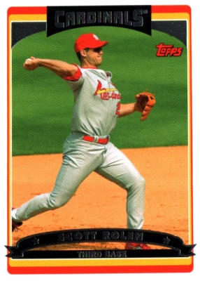 Scott Rolen 3B Cardinals Topps Baseball Card #555 2006 - Image 1 of 2