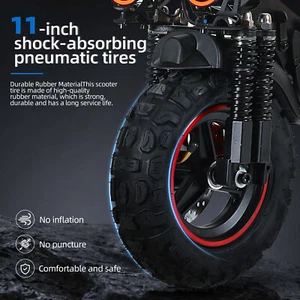 48v 1200W Electric Scooter For Adult 11"Off Road Fat Tires Fast Speed USA MAX x6 - Picture 1 of 9