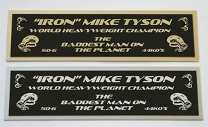 MIKE TYSON 30 NAMEPLATES - Picture 1 of 2